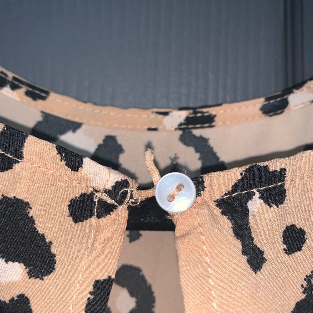 Tan Leopard Print Top - Picture 4 of 4